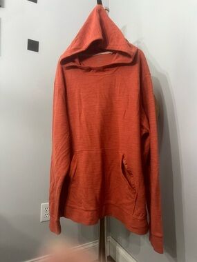 R.O.W. Men's Hooded Pullover Sweatshirt - Rust Orange